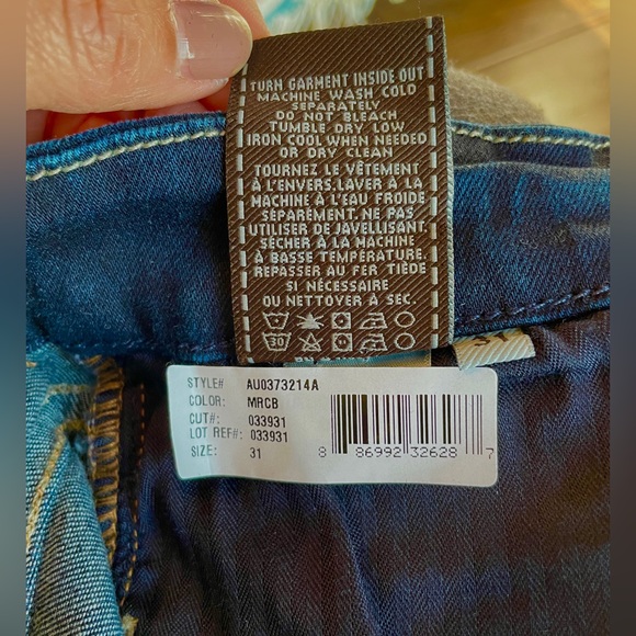 NWT Women’s 7 For All Mankind Jeans The Skinny Bootcut Dark blue size 31 - Picture 11 of 11